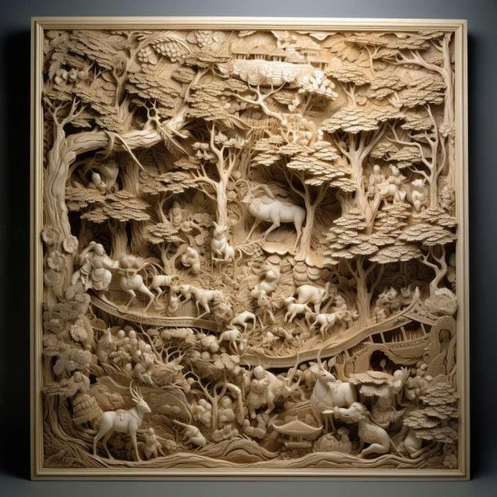 نموذج ثلاثي الأبعاد لآلة CNC 3D Art 